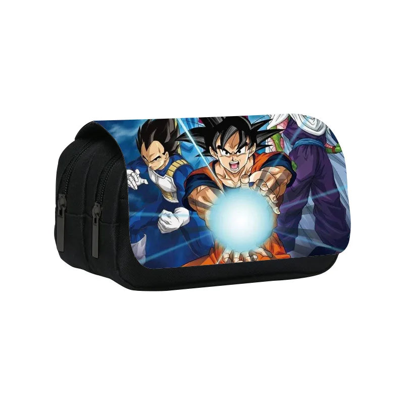 Dragon Ball Goku Anime Pencil Case Big Pencil Bags Stationery Pen Case For Boys Trousse Double Layer School Pencil Case