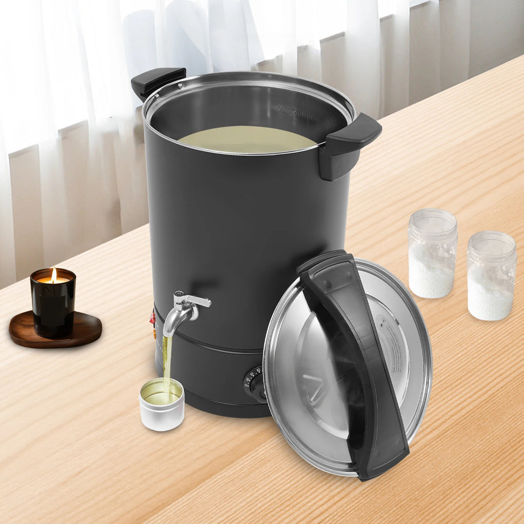 8L/10L/12L/15L Wax Melter for Candle Making, 1.8KW Electric Wax Melt Oven Stainless Steel Wax Melting Pot Wax Warmer Machine Kit