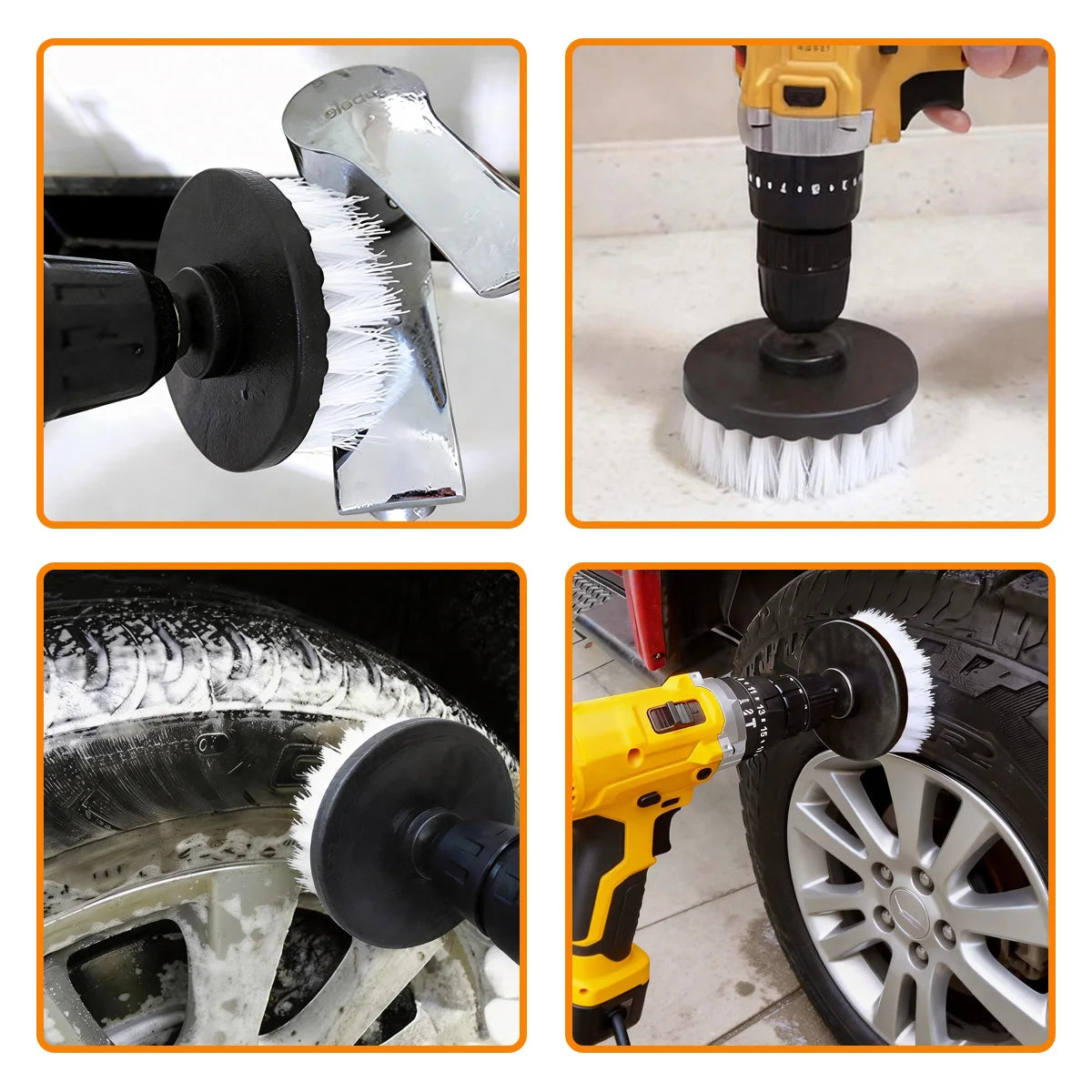 Yitong Soft Drill Brush Electric Scrubber Drill Disc Brushes Polisher For Bathroom Kitchen Carpet Glass Car Tires Cleaning Tools