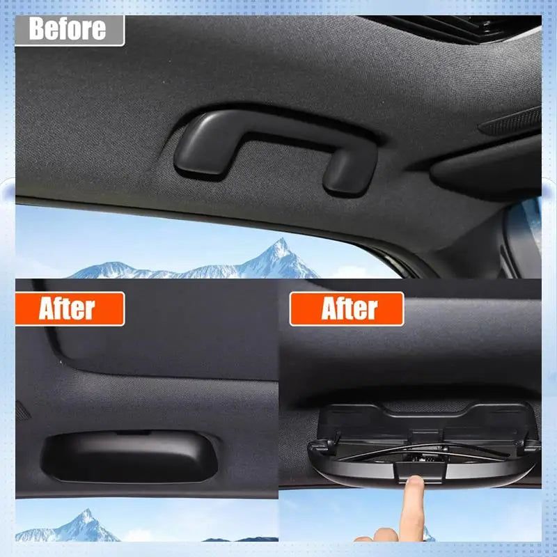 L36A-Sunglasses Holder Case Storage Box For Toyota Land Cruiser Prado 250 LC250 2024 Interior Accessories
