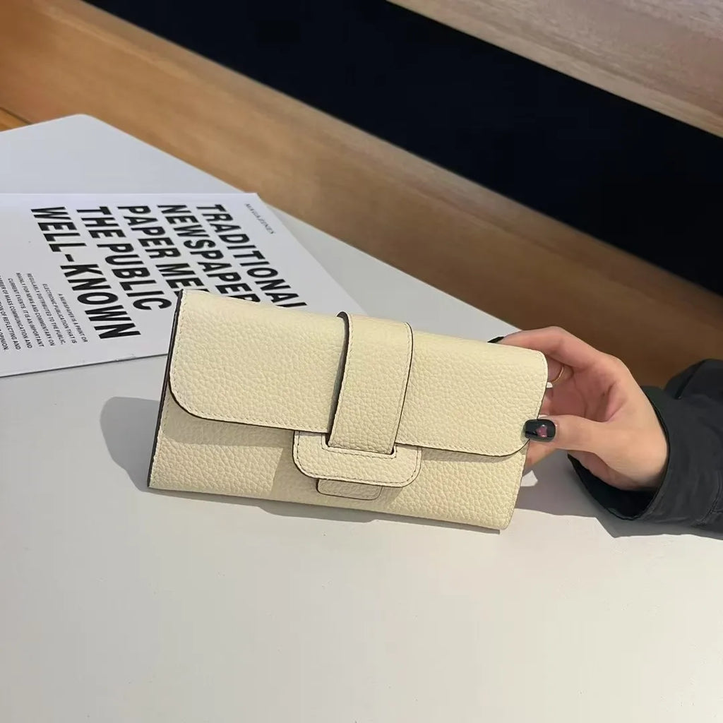 2025 Latest Light Luxury High Quality Lychee Pattern Cowhide Clutch Bags Fashion Lady Genuine Leather Shoulder Bags
