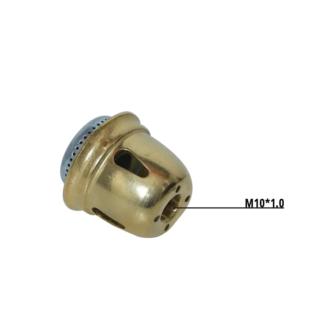 The low-noise burner head of the iWalker Camping Oil Stove G43S has a thread specification of M12×0.75.