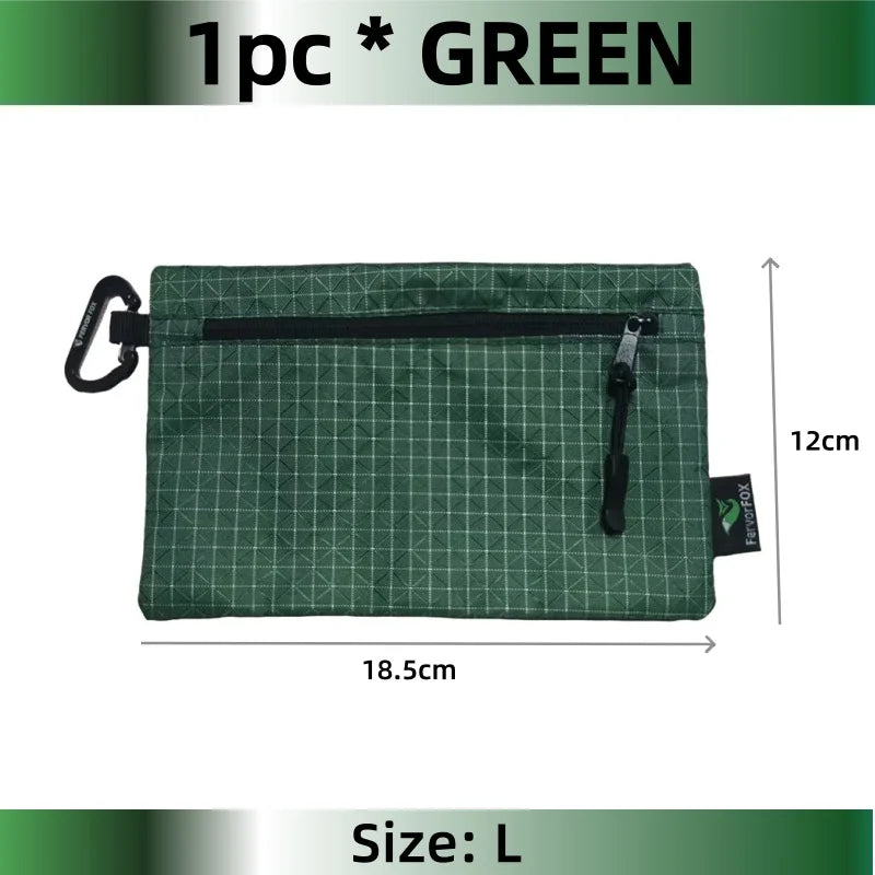 Ultralight Waterproof Organizer Wallet Dyneema Wear-resistant Card Pouch Outdoor Travel Hiking Anti-Tear Portable Coin Cash Bag