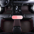 Custom Leather Car Floor Mat For Mitsubishi Outlander Lancer X 2015 2016 2017 2018 2019 2020 2021 Waterproof interior Accessorie