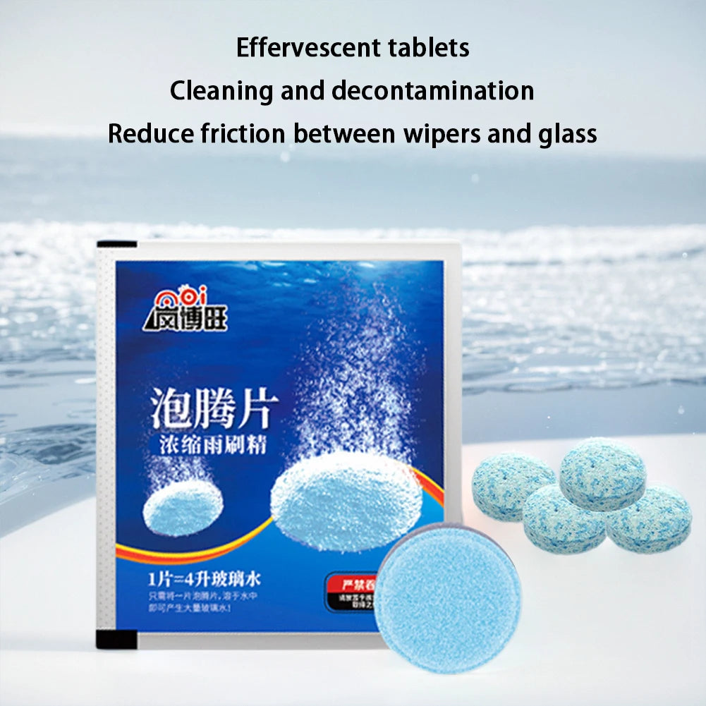 20-1PCS Concentrated Tablets Detergent Car Windscreen Wiper Solid Effervescent Tablets Cleaning Windshield Window Glass Cleaner