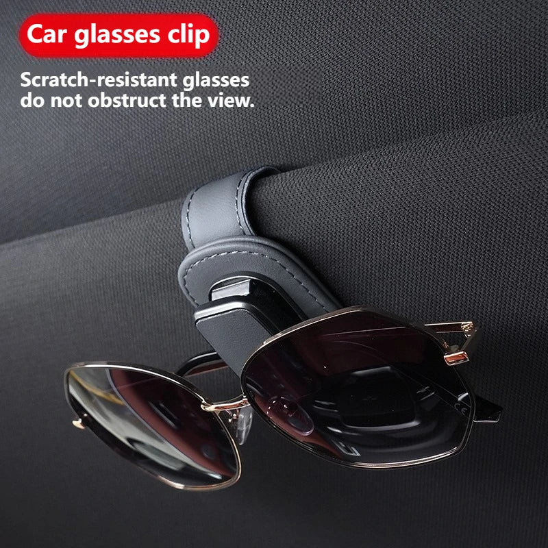 Car Sunglasses Clip Universal Card Ticket Holder Stand Fastener Pen Case Eyeglasses Sun Visor Car Accessories