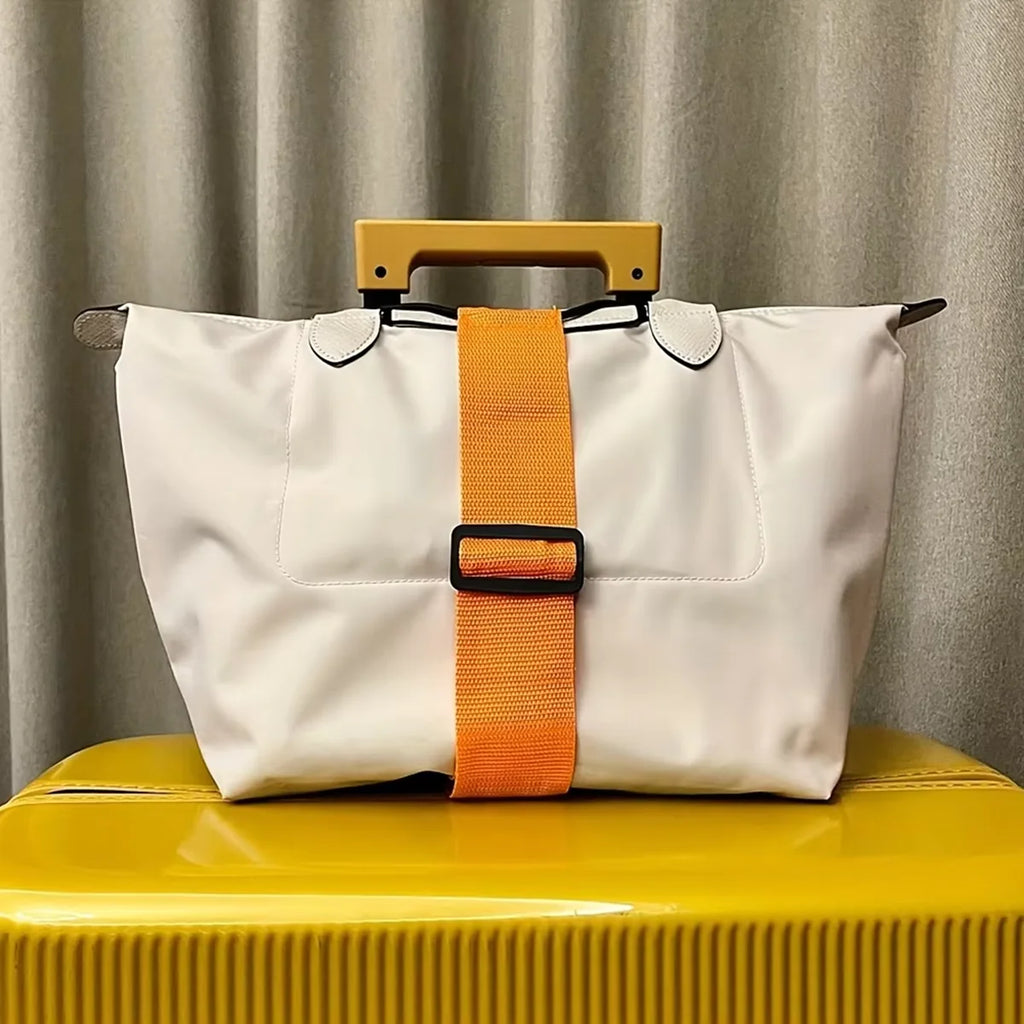 Adjustable Luggage Add A Bag Strap, Multicolor Suitcase Connecting Belt with Elastic Loops to Secure Extra Bags for Travel