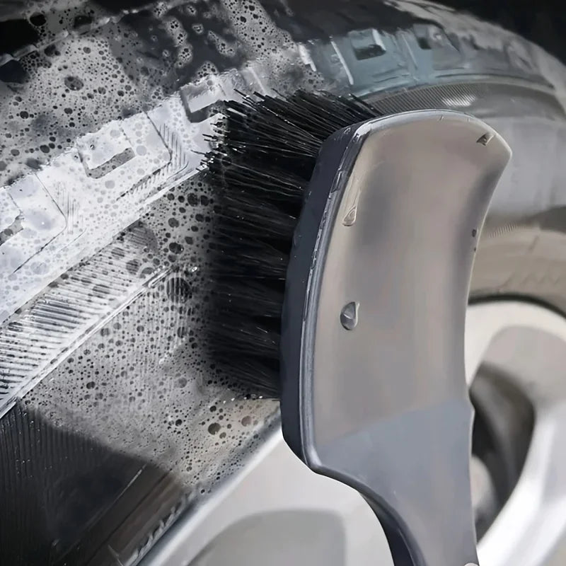 Car Tire Rim Brush Wheel Hub Cleaning Brushes Car Wheels Detailing Cleaning Accessories Black White Tire Car Washing Tool