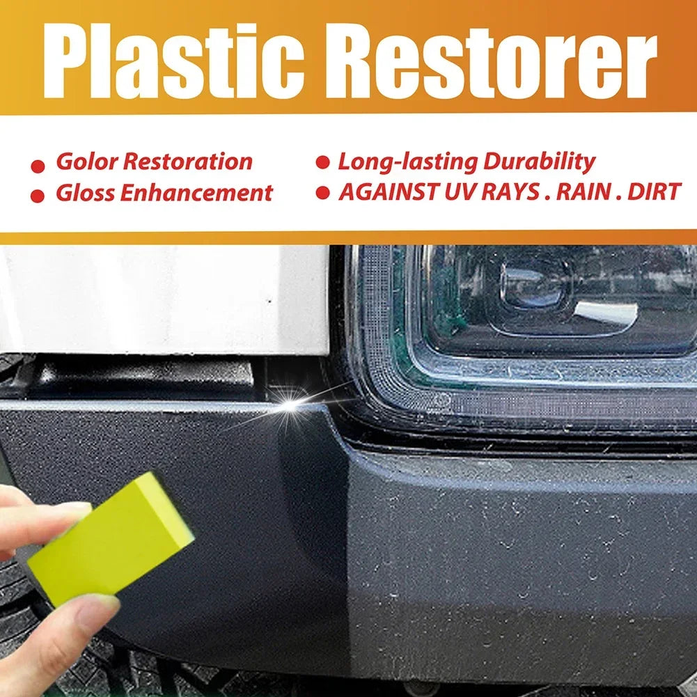 50ML Automotive Plastic Renovation Agent Car Interior Leather Decontamination Polishing Cleaning Renovation Maintenance Agent
