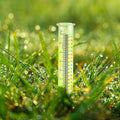 Rain Gauge Outdoor Rainwater Gauge with Scale for Deck Pathway Decoration