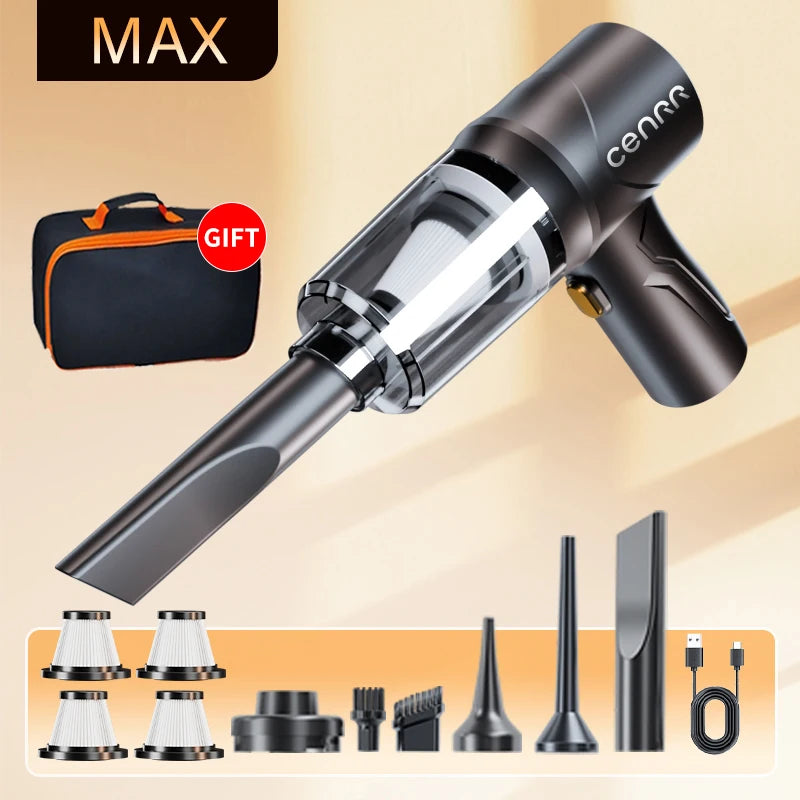 CENRR Car Vacuum Cleaner 895000PA Cordless Powerful Wireless Cleaner Cleaning Machine HandHeld Portable Vacuum Cleaner For Car