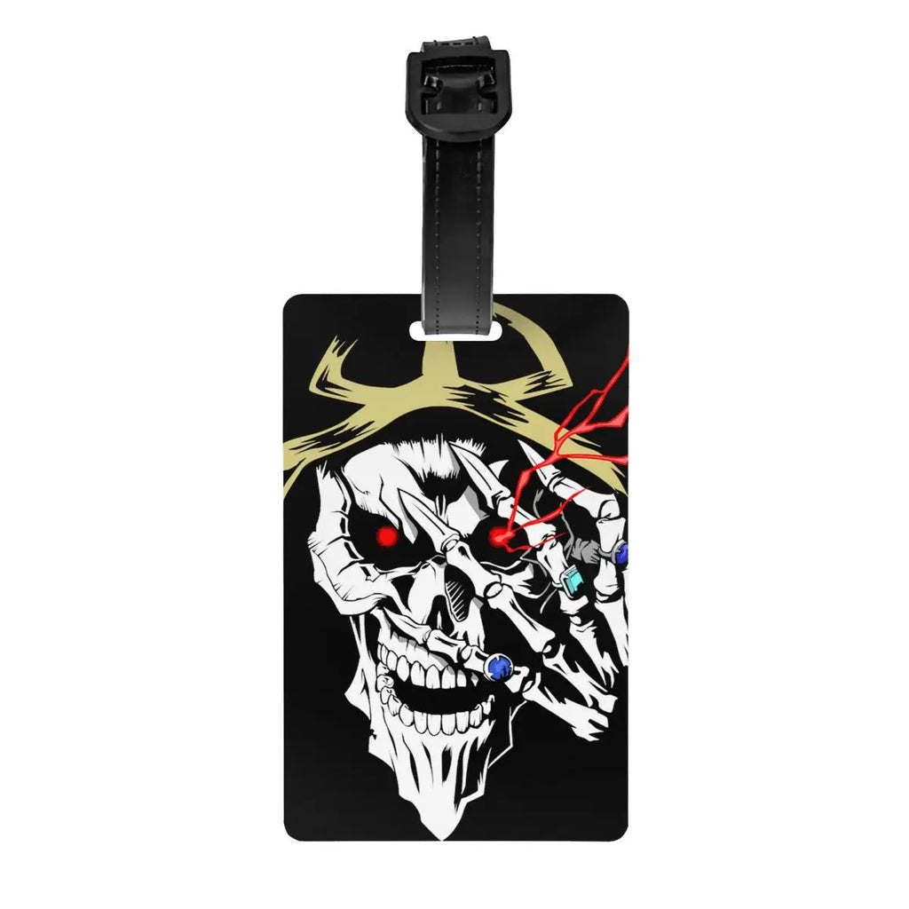 Custom Evil Hands Skull Luggage Tag Privacy Protection Halloween Gothic Skeleton Baggage Tags Travel Bag Labels Suitcase