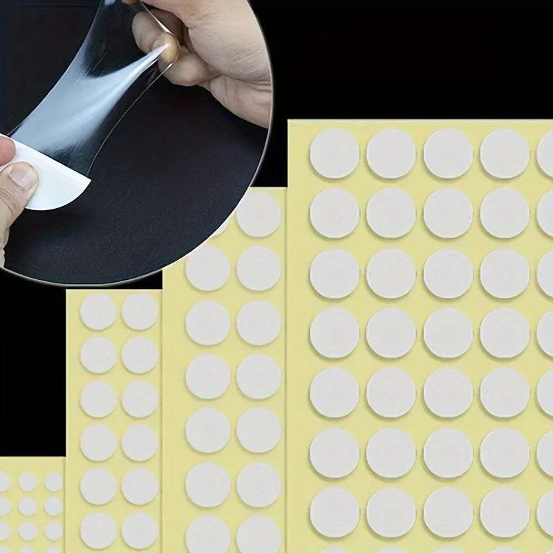 Clear Traceless Nano Adhesive 100pcs Double-Sided Tape - Waterproof EVA Removable Mounting Stickers for Balloons, Car, Plastic,