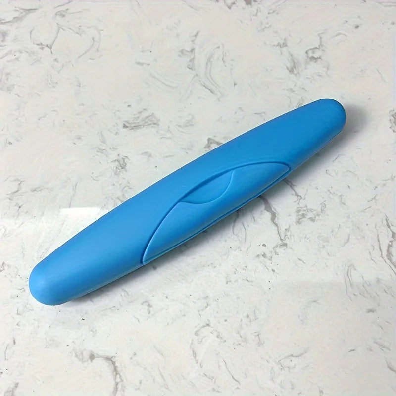 1pc Portable Single Toothbrush Case, Dustproof, Made Of Plastic Material, Designed For Daily Use And Travel