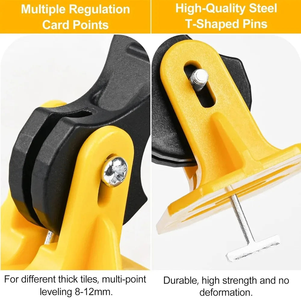 50/100Pcs Floor Tile Leveling System Clips Leveler Adjuster Kit Set Tile Laying Fixing Flat Ceramic Wall Construction Tools
