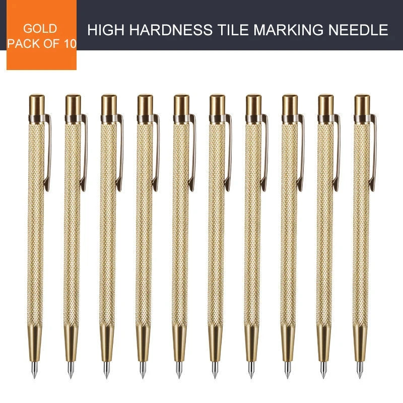 3/5/10pcs Diamond Scribing Pen Tungsten Steel Tip Carbide Marker Engraving Pen for Glass Ceramic Metal Wood Engraving Hand Tools