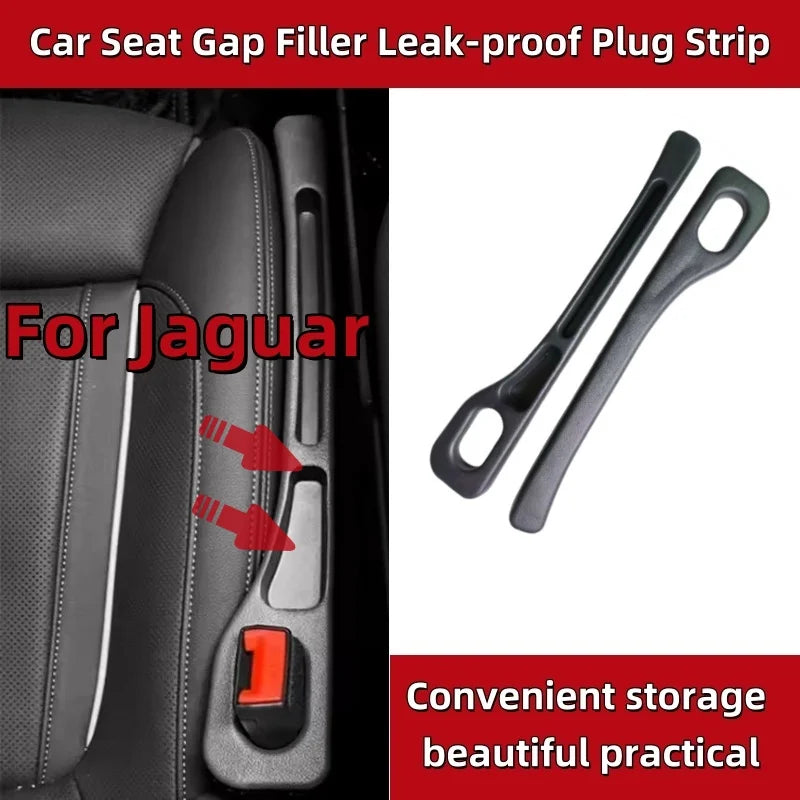 Rubber Car Seats Crevice Strip For Jaguar XK XF XJ XFR XKR XEL XE F-Type I-Pace XJR Seat Gap Filler Leak-proof Strip Accessories