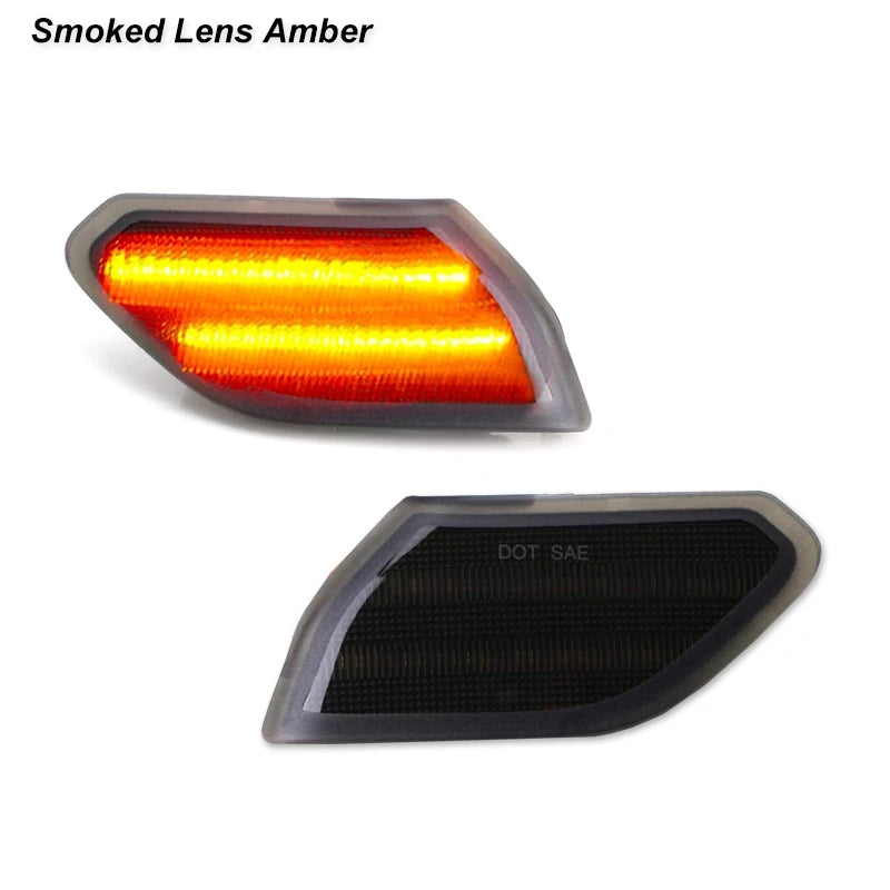 For Jeep Wrangler JL 2018-2021 Gladiator JT 2020-2021 Front Side Marker Light Assembly Amber Turn Signal Blinker Indicator Lamps