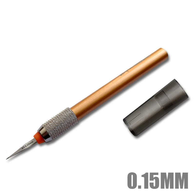 MOSHI MS048 0.15-3mm Model Carving Chisel Push Knife Precision Scribe Line Carver HSS Scoring Knife Hobby Model Making Tools