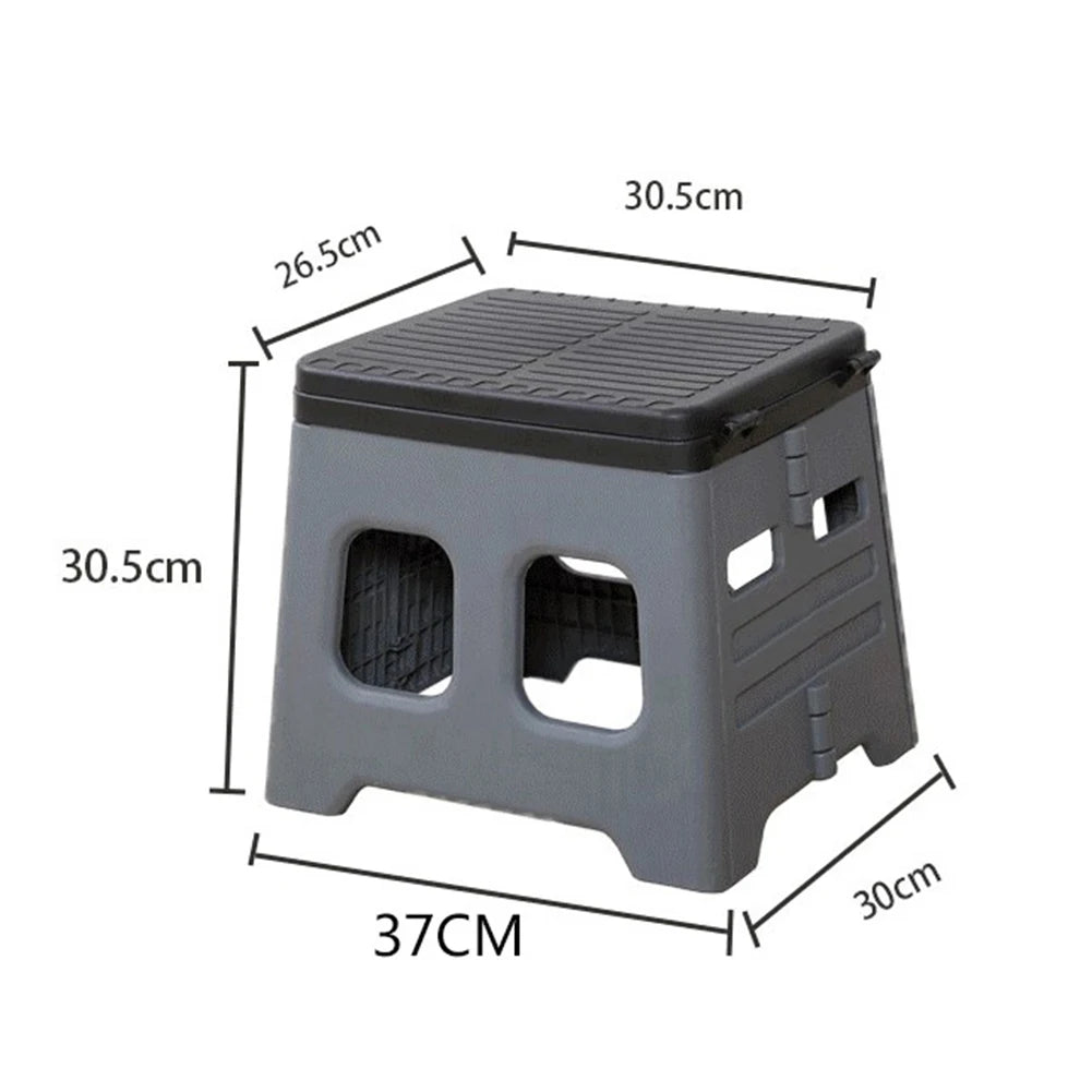 Portable Camping Toilet with Lid Portable Folding Toilet Multifunctional Foldable Outdoor Camp Toilet for Adults