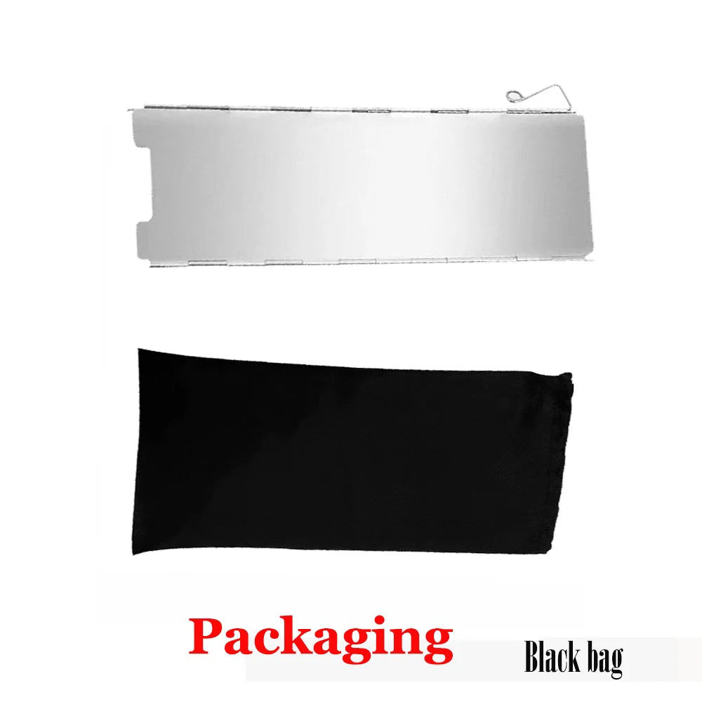10 Plates Gas Stove Wind Shield Outdoor Camping Picnic Cooking Burner Windproof Screen Aluminum Alloy Wind Screen