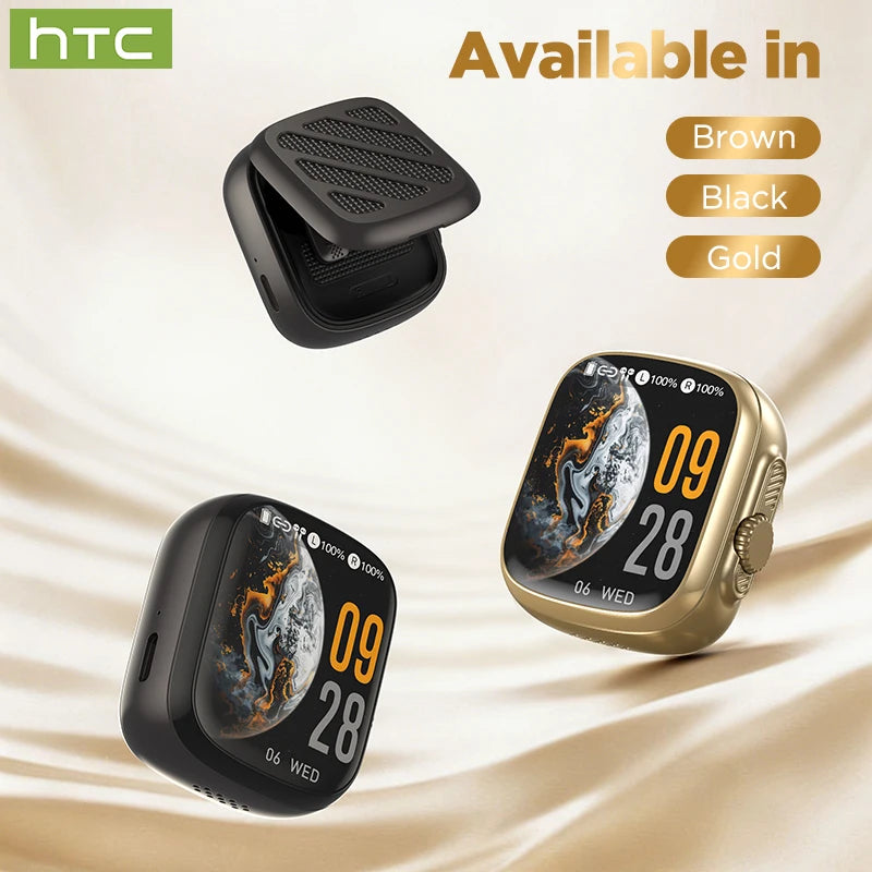 HTC NE72 AI Translate Bluetooth Earphones Wireless Earbuds LED TouchScreen HiFi Stereo Audio Noise Cancellation In-Ear Headphone