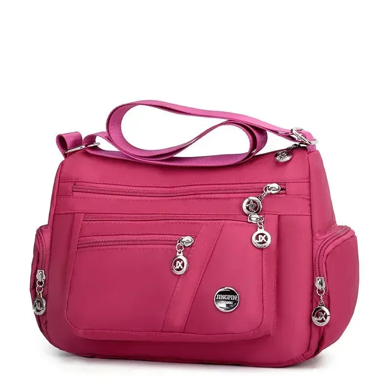 Multifunctional multi-compartment crossbody bag new lightweight leisure shoulder cloth bag cell phone coin purse