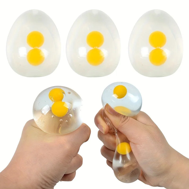 1/2/3pcs Squishy Eggs Balls | Toy for Party, Pinch Music, Squeeze Toys, Birthday Halloween Funny Gifts