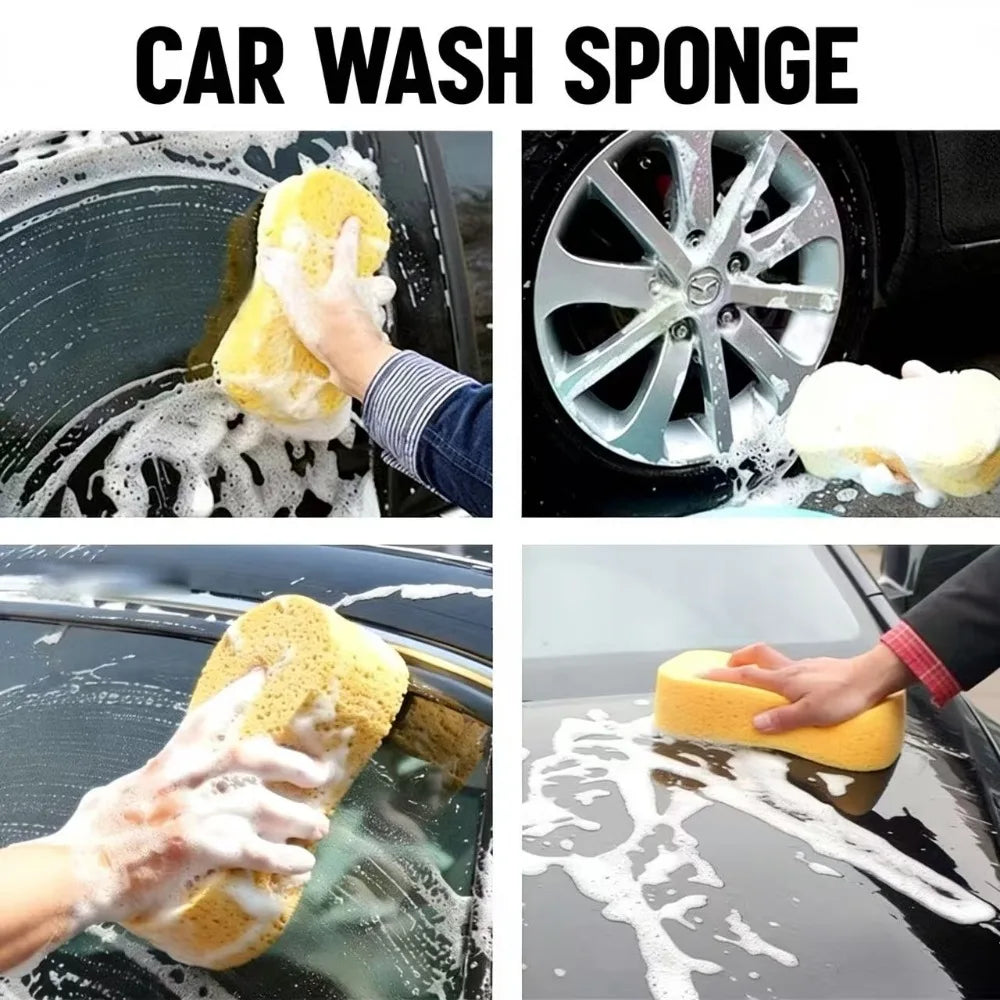 Car Wash Sponge Honeycomb Large Sponges High-density Car Washing Sponge Block Auto Detailing Foam Cleaning Tools Car Accessories