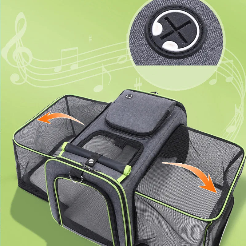 Portable Outdoor Bag Foldable Small Pet Supplies Car Bag Outdoor Handbag Large Space Breathable Pet Bag Supplies New