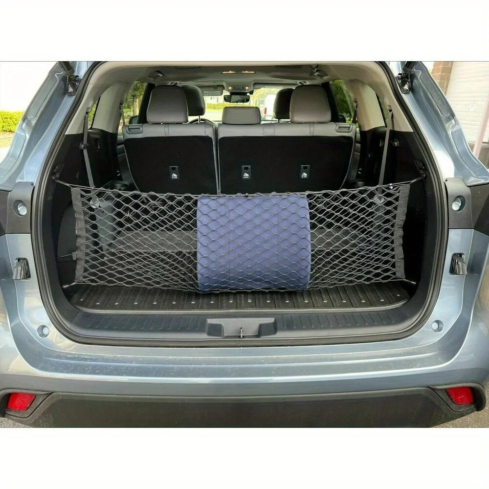 1PC Cargo Net with Fixing Hooks Adjustable Elastic Net for The Trunks of SUVs Cars and Trucks Car Trunk Interior Accessories