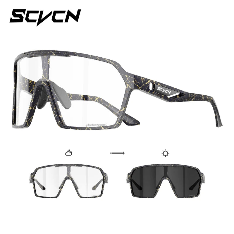 SCVCN Cycling Glasses Sunglasses for Men Outdoor Sports Glasses UV400 Hiking Eyewear MTB Road Cycling Goggles Bicycle Women