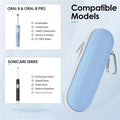 EVA Electric Toothbrush Case Waterproof Travel Storage Bag Accessories With Mesh Pocket Covers Protection