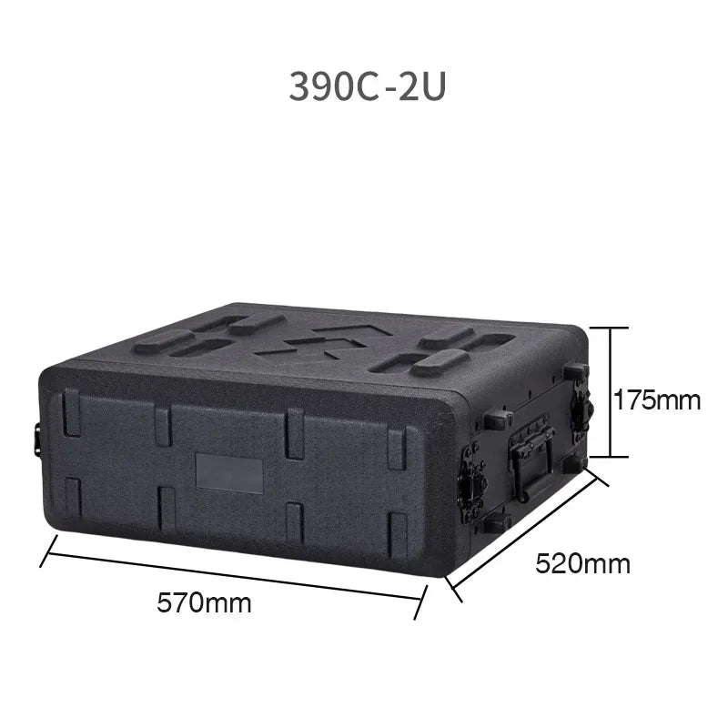 PE Plastic Professional Tool Box Organizer Stage Equipment Cabinet Audio Amplifier Portable Tool Box Shockproof Tools Packaging