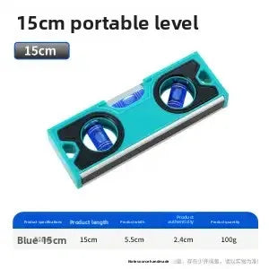 Mini Magnetic Spirit Level Portable High Precision Bubble Level Ruler, Small Balance Measuring Tool for Engineering Construction