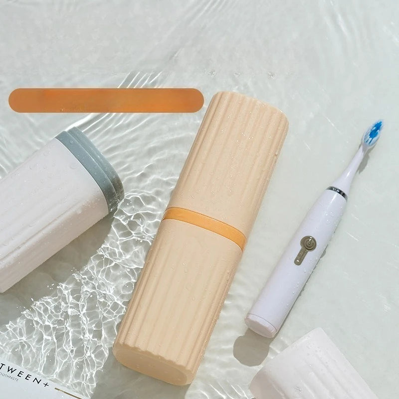 Travel toothbrush storage box, portable washbasin, toothbrush holder, toothpaste container, travel mouthwash cup set