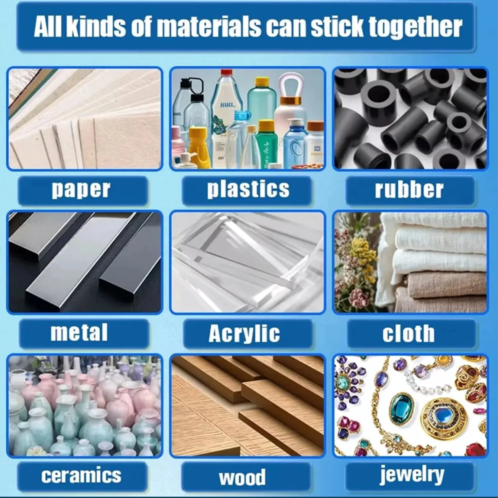 414 Instant Adhesive Quick Drying Super Glue Universal Strong Bond for Plastic Rubber Metal Ceramic Wood Cyanoacrylate Adhesive