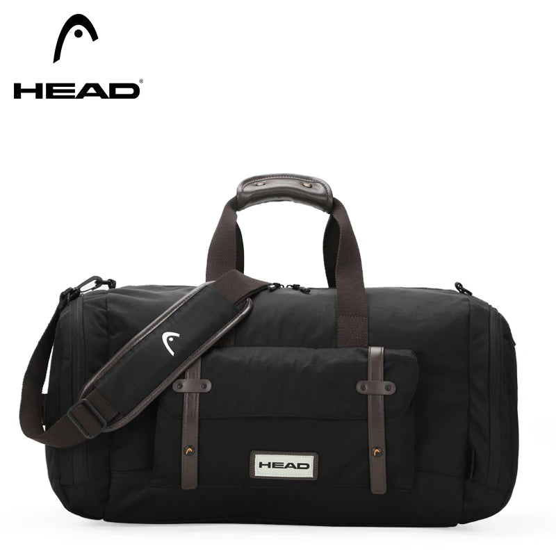 HEAD Waterproof Travel Bag Duffel Luggage Handbag with Shoes Compartment,Large Capacity Crossbody Sports Gym Bag for Men Women