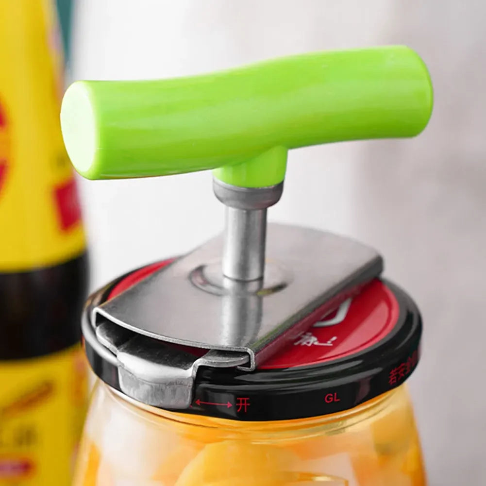 Stainless Steel Multi-Use Jar Opener | Adjustable Labor-Saving Tool for Bottle Caps  Can Lids | Commercial Kitchen & Home Gadget