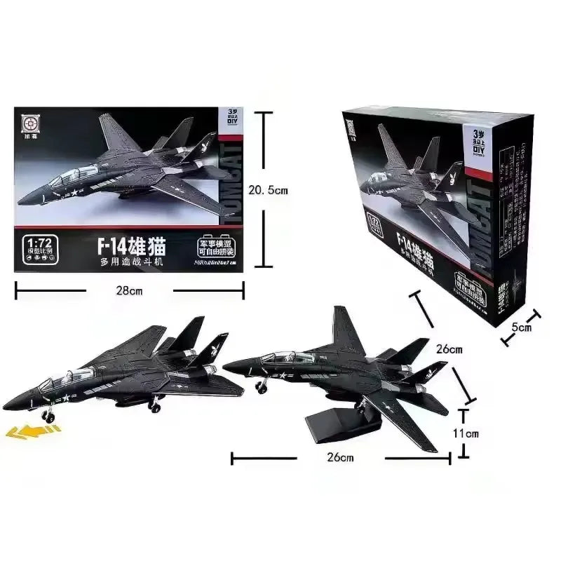 New Military Series Building Blocks Creative Multi-Purpose Fighter SU-25 F18 J35 ABS Aircraft F14 Model Toys For Boy Xmas Gift