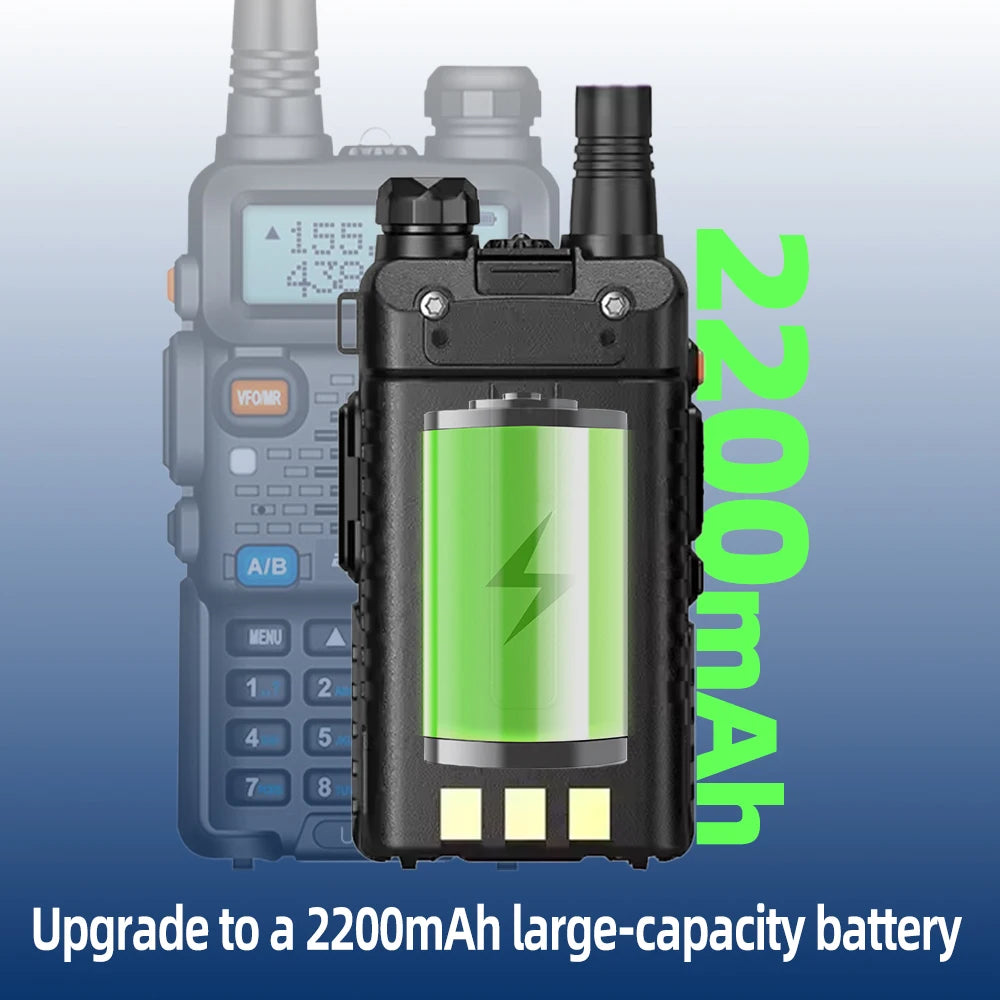 1PC/2PCS baofeng uv 5r USB Long Range Ham Amateur With FM Radio Long Range Portable Two Way Radio Baofeng CB Radio walkie talkie