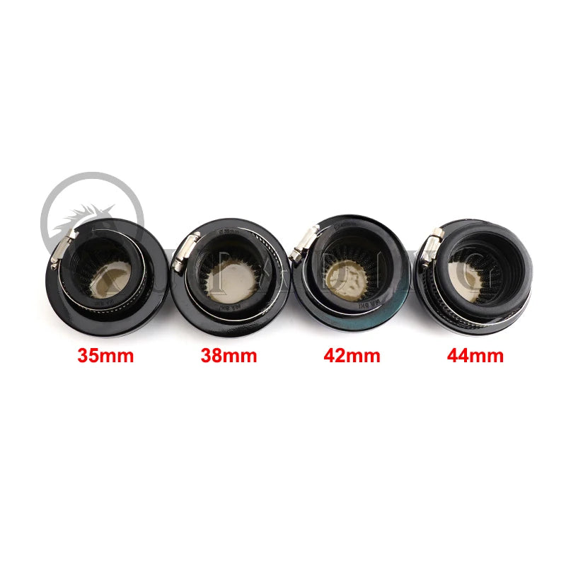35mm 38mm 42mm 44mm Air Filter Intake Mushroom Head Air Cleaner For Gas Motorized Bicycle Push Mini Moto Pocket Bike ATV Quad