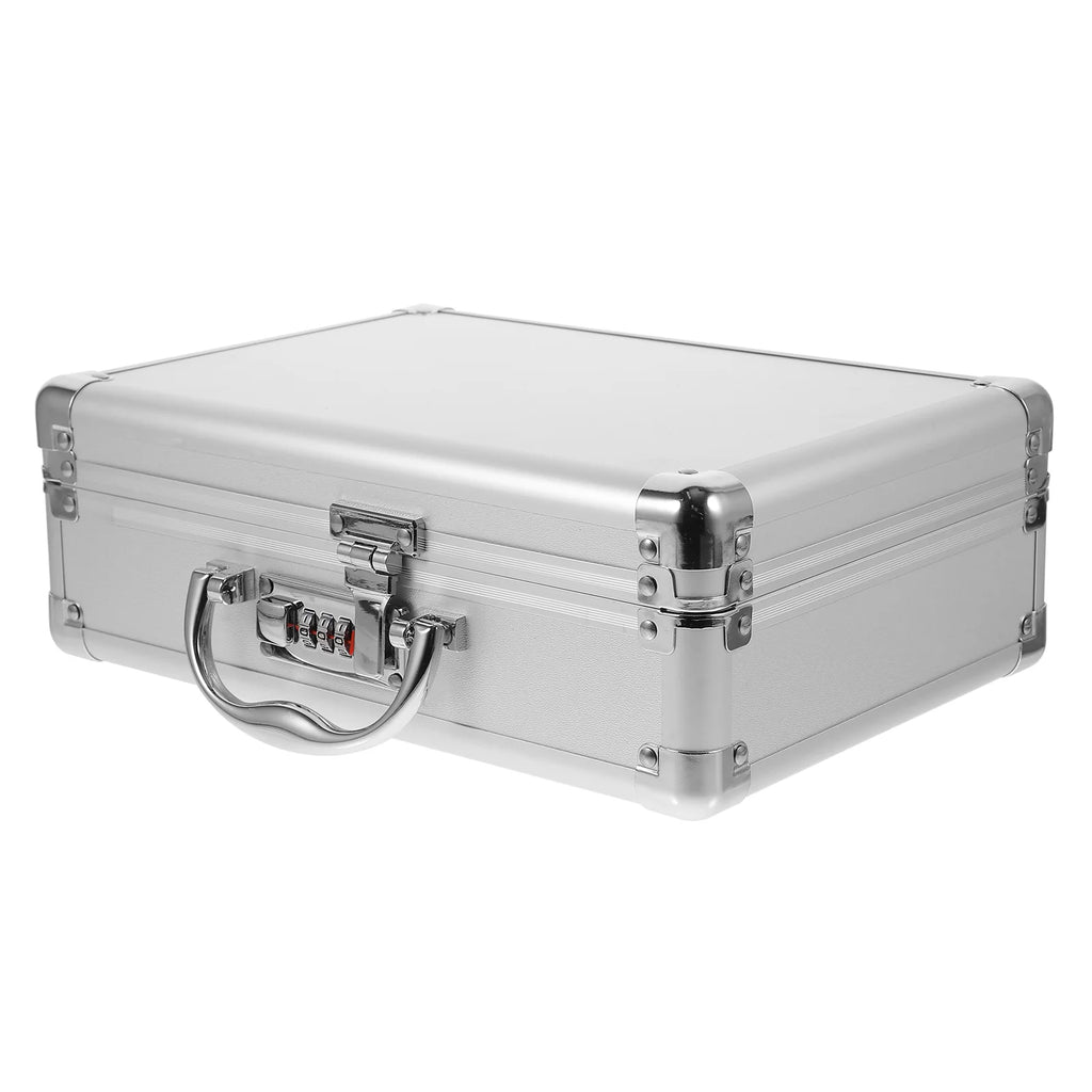 Small Aluminum Alloy Multi Function Suitcase Tool Storage Case With Password Lock Egg Cotton Flat Cotton DIY Tear Cotton