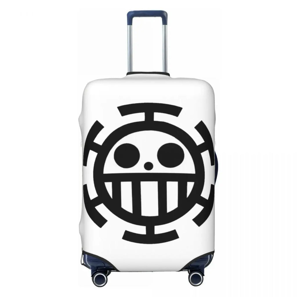 The Cheerful Pirate Flashing Victory Signs Suitcase Cover Flight Anime One Piece Elastic Luggage Case Cruise Trip Protection