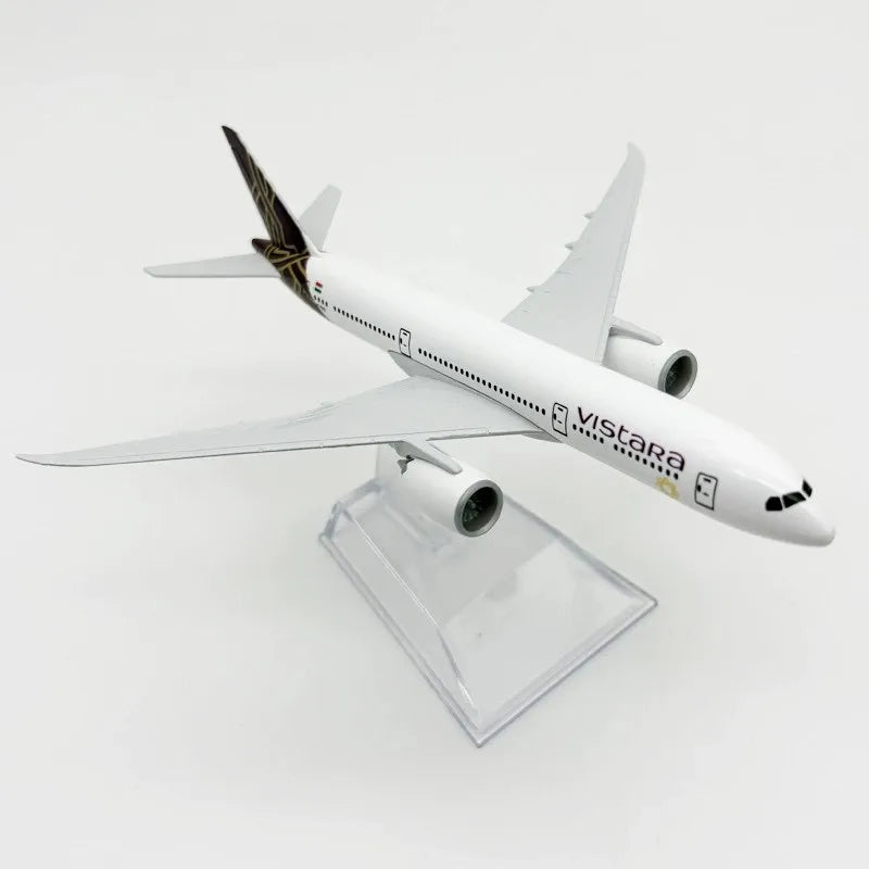 Miniature Airplane India Vistara Airways Aircraft Model Metal Diecast 1/400 Scale 16cm Model Plane Toy Collected Gift By Aviatio