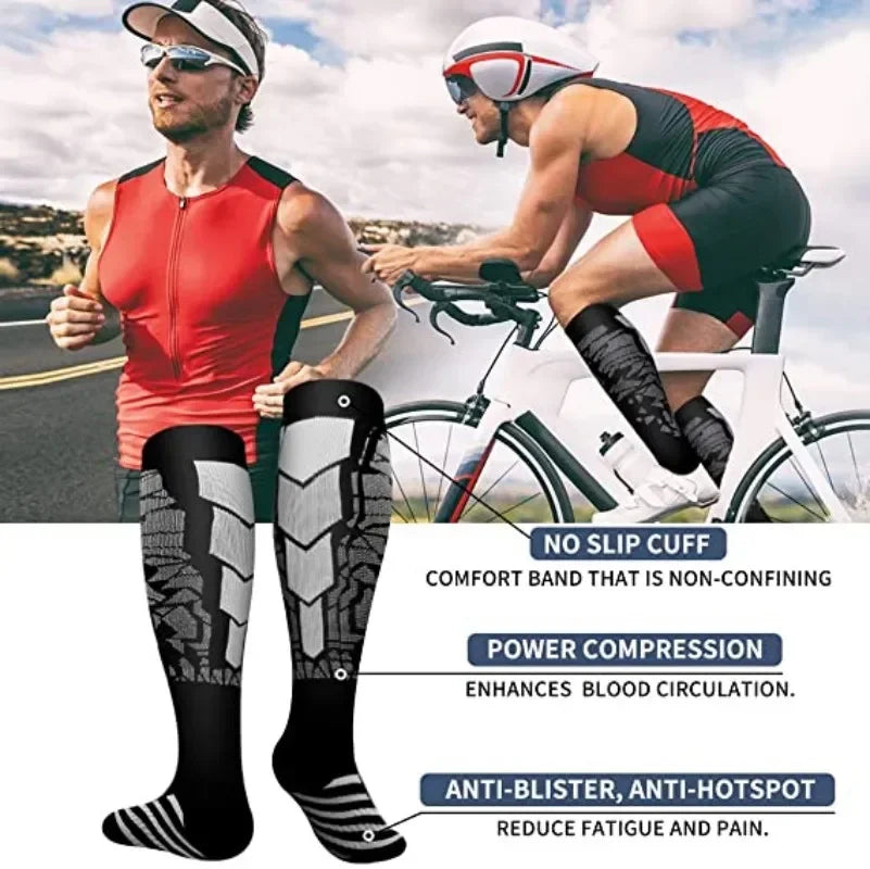 Compression Socks Running Football Sports Medical Nursing Socks for Flight Travel Pregnancy Edema Diabetes Varicose Veins Socks