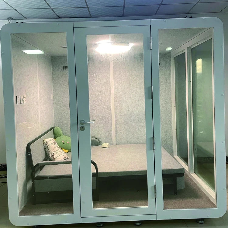 Telephone Booth Office Pod Acoustic Cabin Mobile soundproof room Meeting Pod Silent Booth for Workplace Privacy Area