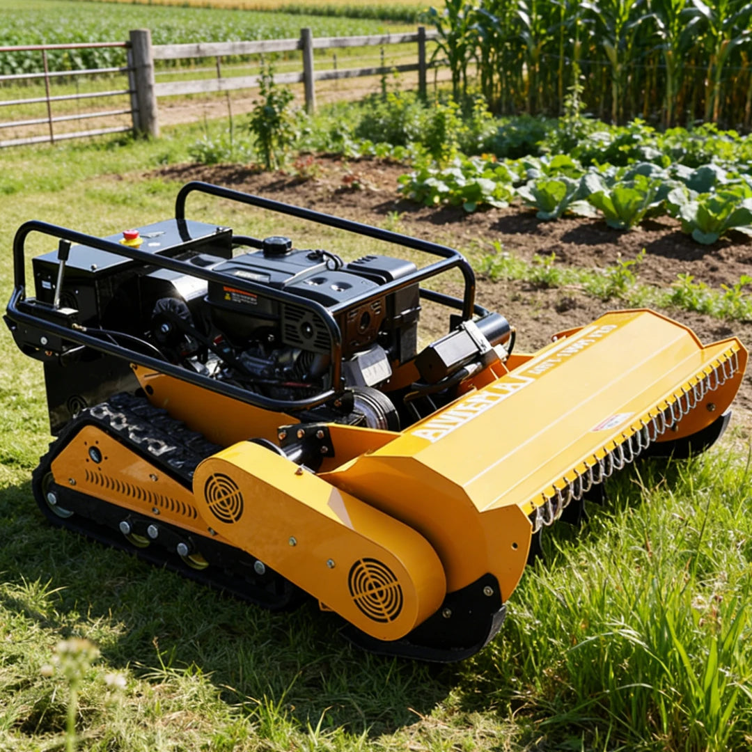 Customized Multi-Function Remote-Controlled Lawn Mower, Supporting Grass Cutting, Snow Shoveling, and Fallen Leaves Sweeping,
