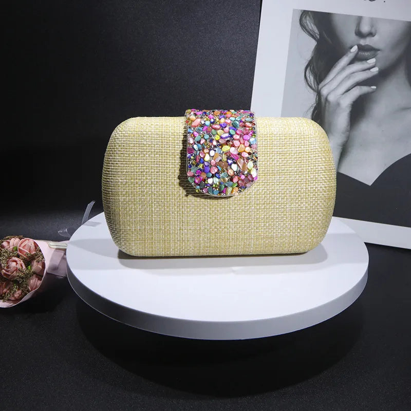 New Luxury Evening Clutch Bag Fashion Designer Versatile Women Handbags 2024 Woven Crossbody Shoulder Bag