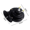 300db 12V 48W Car Snail Air Horn Waterproof Train Horn Dual-Tone Loud Signal Super Loud Horn For Motorcycle Car Truck